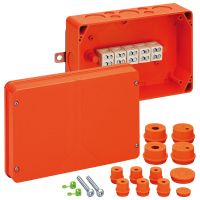 Dėžutė v/t [171x256x106] IP65/IP54 E30-E90 su gnybtais 5x16mm2 be halogenų WKE5-Duo 5x16 - SPELSBERG