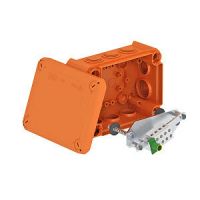 Dėžutė v/t [150x116x67] IP66 E30-E90 su gnybtais 5x6mm2 oranžinė be halogenų T100 ED - OBO BETTERMANN