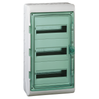 Skydelis v/t 36 (3x12) modulių IP65 su PE gnybtu skaidrios durys Mureva - SCHNEIDER ELECTRIC
