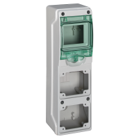 Skydelis v/t 4 (1x4) modulių IP65 2 angos lizdams skaidrios durys Mureva - SCHNEIDER ELECTRIC