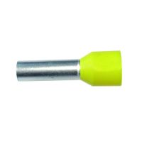 Antgalis gilzinis izoliuotas 6mm2 Cu geltonas L-12mm [100] - PROTEC