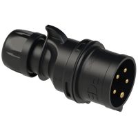 Kištukas CEE a/k 5P 32A 400V IP44 juodas MIDNIGHT TT SHARK - PCE
