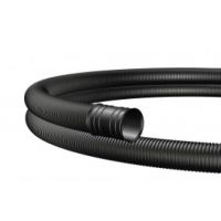 Vamzdis gofruotas D110/93.1 750N juodas be halogenų su viela EVOCAB FLEX FR UV 0H [50m] - EVOPIPES