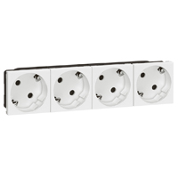 Lizdas p/t keturgubas baltas Mosaic 45 - LEGRAND
