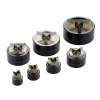 Rinkinys matricų skylamušiui 16-63mm nerūdijančiam plienui (VA), plienui (ST37), aliuminiui, plastmasei [rinkinyje 7 vnt.] - CIMCO