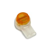 Jungtis 2 gyslom 0.4-0.9mm su geliu, geltona UY2 [pak. po 100 vnt.] - CORNING