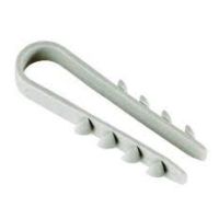 Laikiklis kabelio įkalamas D=3-13mm pilkas [pak. po 100 vnt.] - BALTPLASTS