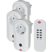 Lizdas SCHUKO valdomas nuotoliniu pulteliu RC [pak. po 3 vnt.] - BRENNENSTUHL