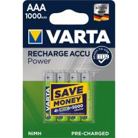 Elementas pakraunamas HR03 NiMh AAA 1.2V 1000 mAh R2U [pak. po 4 vnt.] - VARTA