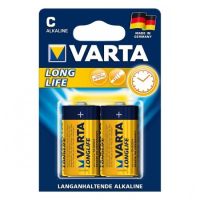 Elementas galvaninis šarminis LR14 C 1.5V LONGLIFE [pak. po 2 vnt.] - VARTA