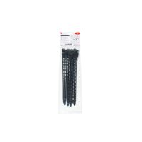 Dirželis daugkartinis 260x11mm juodas guminis Softfix M [pak. po 8 vnt.] - HELLERMANN TYTON