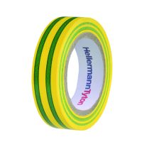 Izoliacija 15mmx10m geltona/žalia HelatapeFlex15 [pak. po 10 vnt.] - HELLERMANN TYTON