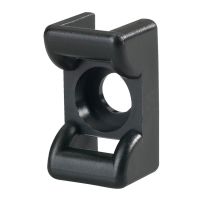 Laikiklis dirželiui 18x12mm prisukamas M4 juodas KR6 [pak. po 100 vnt.] - HELLERMANN TYTON