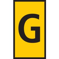 Markiruotė "G" laidui užspaudžiama 0.15-0.75mm2 WIC0 [pak. po 200 vnt.] - HELLERMANN TYTON