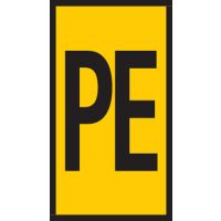 Markiruotė "PE" laidui užspaudžiama 4.0-6.0mm2 WIC3 [pak. po 200 vnt.] - HELLERMANN TYTON