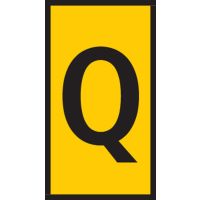 Markiruotė "Q" laidui užspaudžiama 0.15-0.75mm2 WIC0 [pak. po 200 vnt.] - HELLERMANN TYTON