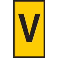 Markiruotė "V" laidui užspaudžiama 4.0-6.0mm2 WIC3 [pak. po 200 vnt.] - HELLERMANN TYTON