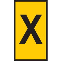 Markiruotė "X" laidui užspaudžiama 0.15-0.75mm2 WIC0 [pak. po 200 vnt.] - HELLERMANN TYTON