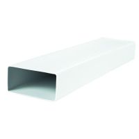 Ortakis plokščias 100mm baltas plastikinis PFK100 - PROTEC