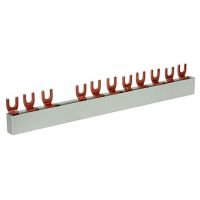 Šyna komutacinė 3P 10mm2 11 modulių šakutė PPS210311GGFILS - PROTEC