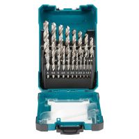 Rinkinys grąžtų metalui (1-10mm) HSS-G [rinkinyje 19 vnt.] - MAKITA