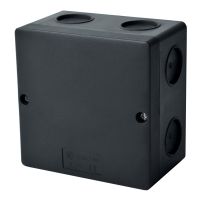 Dėžutė v/t [101x101x63] IP66 tuščia be halogenų UV atspari juodos spalvos - KOPOS KOLIN