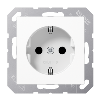 Lizdas p/t SCHUKO baltas antibakterinis 16A 250V AS 500 - JUNG