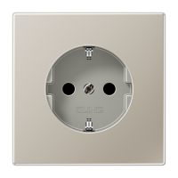 Lizdas p/t SCHUKO plieninis su apsauga nuo vaiku 16A 250V LS - JUNG
