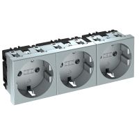 Lizdas p/t trigubas kanalui Rapid 45 aliuminio spalvos STD-D0 AL3 - OBO BETTERMANN