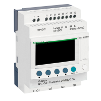 Relė programuojama 12 I/O 24V DC 8DI 4AI 4 tranzistoriu su kaimačiu Zelio Logic - SCHNEIDER ELECTRIC