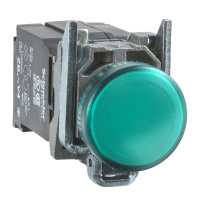 Lemputė žalia LED 400V AC 22mm metalinė XB4 Harmony - SCHNEIDER ELECTRIC