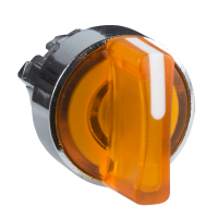 Galvutė perjungikliui 2 padėčių 22mm oranžinė skaidri su fiksacija su LED pašvietimu IP66 ZB4 Harmony - SCHNEIDER ELECTRIC