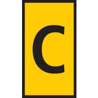 Markiruotė "C" laidui užspaudžiama 1.5-2.5mm2 WIC2 [pak. po 200 vnt.] - HELLERMANN TYTON