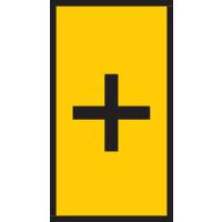 Markiruotė "+" laidui užspaudžiama 1.5-2.5mm2 WIC2 [pak. po 200 vnt.] - HELLERMANN TYTON