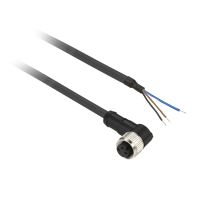 Jungtis kampinė lizdas M8 3-kontaktų su 5m kabeliu IP65 XZCP0666L5 - TELEMECANIQUE