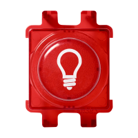 Red knob with symbol " P", WDE011525, WIRING DEVICES, RENOVA, OTHER - SCHNEIDER ELECTRIC (pavadinimas tikslinamas)
