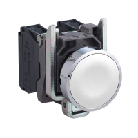 Mygtukas 1no be fiksacijos 22mm baltas IP66 XB4 Harmony - SCHNEIDER ELECTRIC