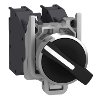 AEx SELECTOR SWITCH 2 . STAY PUT, XB4BD25GEX, CONTROL & SIGNALLING, DEDICATED COMMAND & SIGNALLING UNITS, DIA 22 METAL - APPLICATION - SCHNEIDER ELECTRIC (pavadinimas tikslinamas)