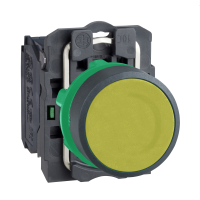 Mygtukas 1no be fiksacijos 22mm geltonas XB5 Harmony - SCHNEIDER ELECTRIC