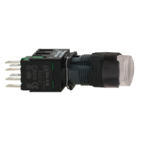 WHITE ILLUMINATED PUSH TO N DIAM 16 F, XB6AW1B1B, CONTROL & SIGNALLING, PUSH BUTTONS, PILOT LIGHTS & CONTROLS, DIA 16 PLASTIC MODULAR - SCHNEIDER ELECTRIC (pavadinimas tikslinamas)