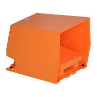 Jungiklis kojinis 1no+1nc IP66 su dangčiu oranžinis XPER Harmony - SCHNEIDER ELECTRIC