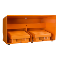Jungiklis kojinis dvigubas 2no+4nc IP66 su dangčiu oranžinis XPER Harmony - SCHNEIDER ELECTRIC