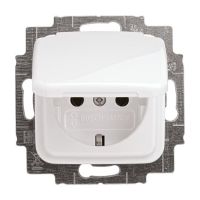 Lizdas p/t SCHUKO su dangteliu IP44 baltas 16A 250V 20 EUK-214 REFLEX - ABB