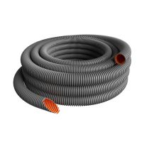 Vamzdis gofruotas D50 750N/5cm pilkas be halogenų EVOEL FM-0H SMART [25m] - EVOPIPES