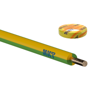 Laidas H07V-U 10mm2 450/750V geltonai žalias [Ritė po 100m] - NKT
