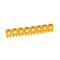 Markiruotė "V" laidui užspaudžiama 0.5-1.5mm2 juoda/geltona [300] - LEGRAND