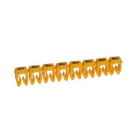 Markiruotė "4" laidui užspaudžiama 4.0-6.0mm2 juoda/geltona [800] - LEGRAND