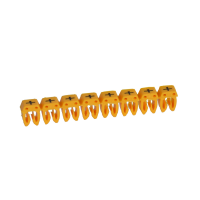 Markiruotė "+" laidui užspaudžiama 0.5-1.5mm2 juoda/geltona [300] - LEGRAND