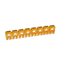 Markiruotė "S" laidui užspaudžiama 0.5-1.5mm2 juoda/geltona [300] - LEGRAND