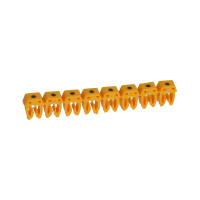 Markiruotė "." laidui užspaudžiama 0.5-1.5mm2 juoda/geltona [300] - LEGRAND